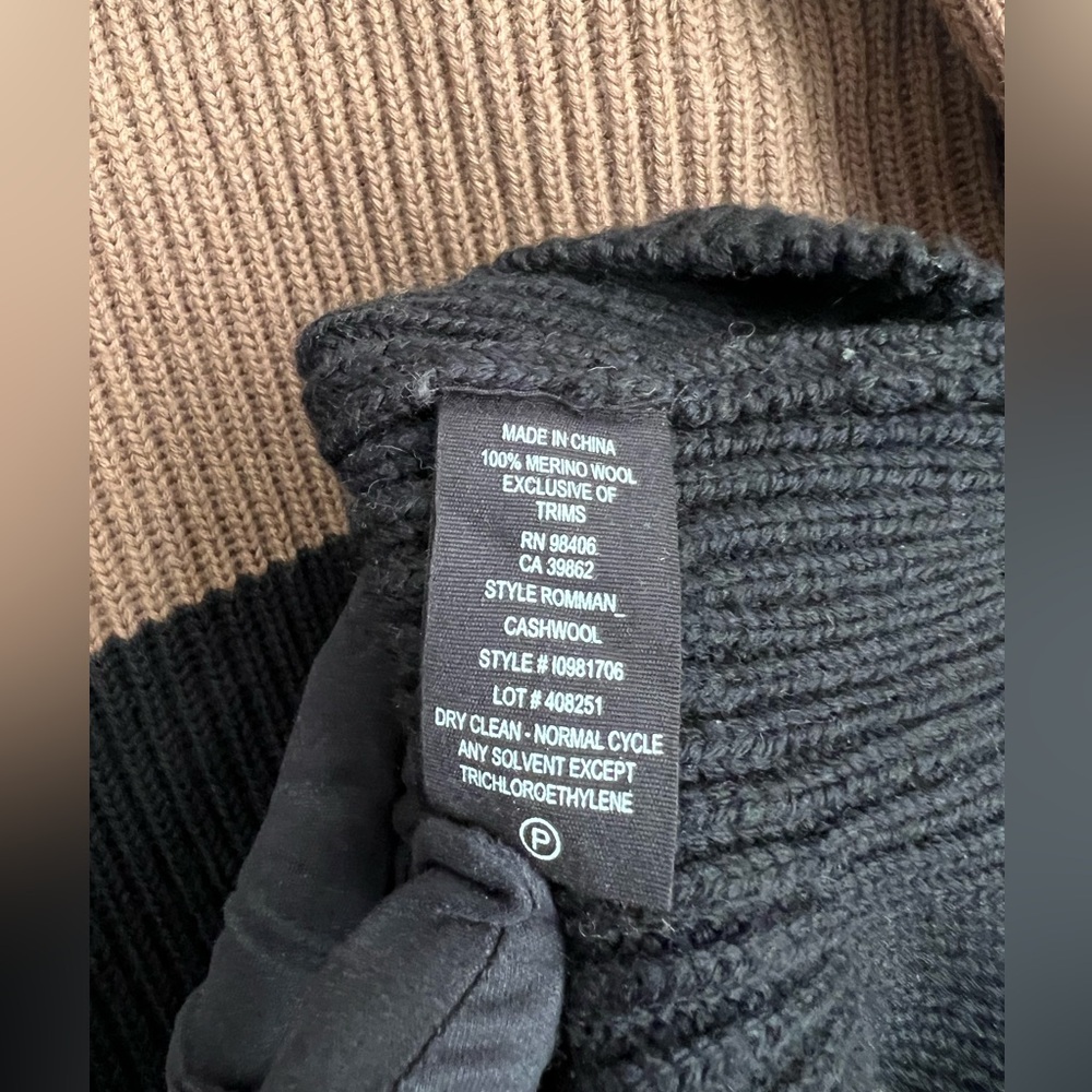 Theory ‘Romman’ Color Block Merino Wool Crewneck … - image 4